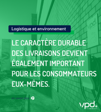 Le caractère durable des livraisons devient important pour les consommateurs eux-mêmes