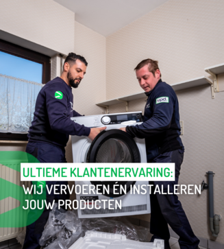 16 installatieteams vervoeren én installeren jouw producten.