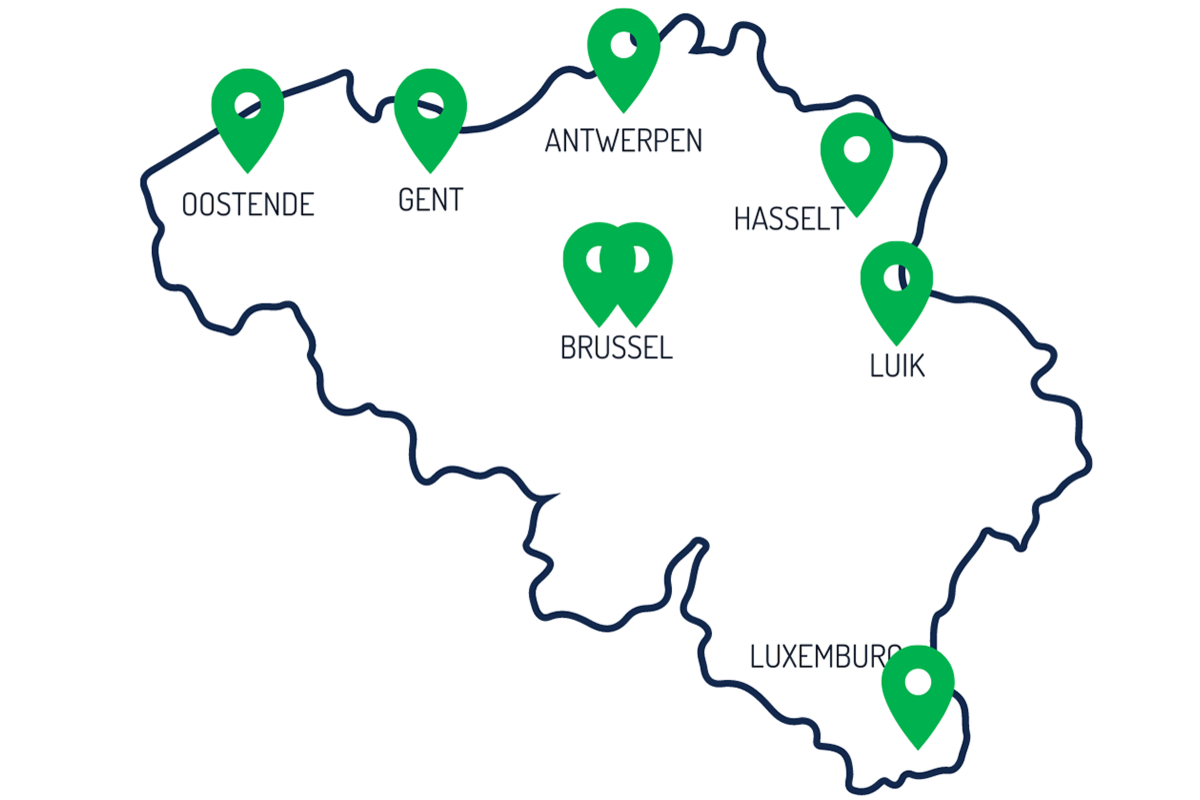 Groeiend netwerk van hubs