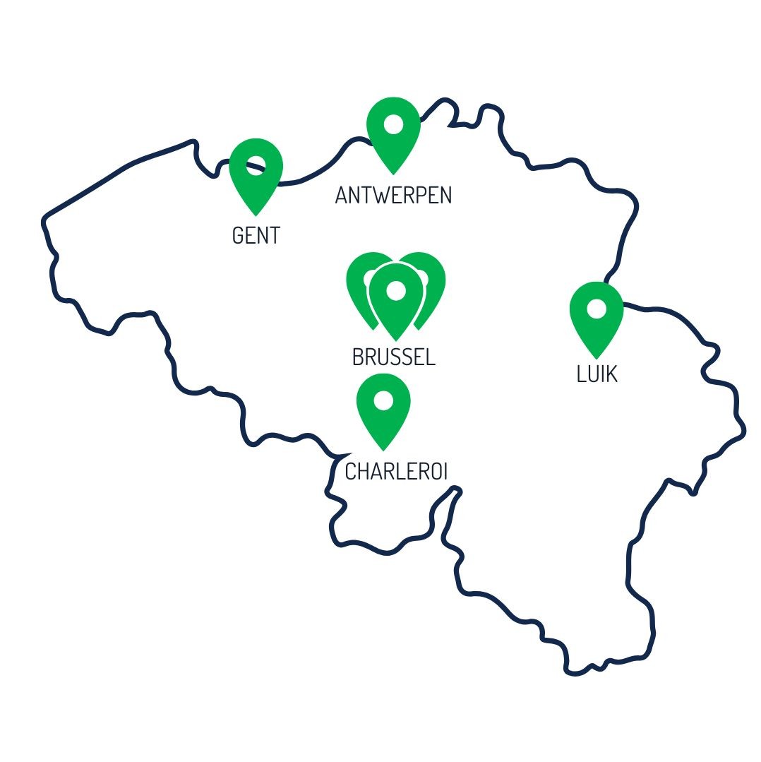 Groeiend netwerk van hubs